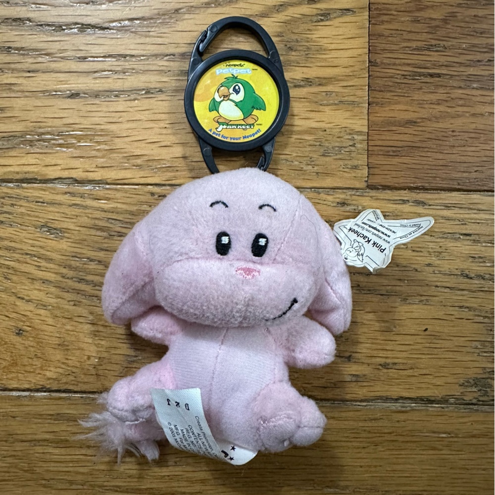 Neopets McDonald’s 2005 Pink Kacheek Plush Clip